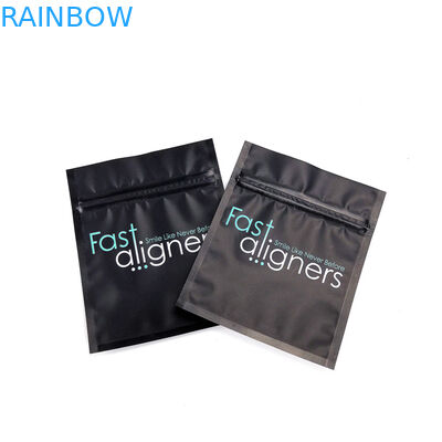 অদৃশ্য অ্যালাইনার্স CMYK MOPP পুনরায় ব্যবহারযোগ্য মাইলার ব্যাগ 120mic পরিষ্কার ফ্রন্ট উইন্ডো সহ
