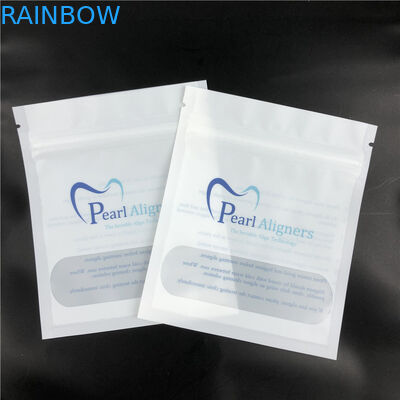 অদৃশ্য অ্যালাইনার্স CMYK MOPP পুনরায় ব্যবহারযোগ্য মাইলার ব্যাগ 120mic পরিষ্কার ফ্রন্ট উইন্ডো সহ