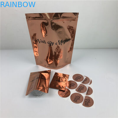 120mic MOPP CMYK প্লাস্টিকের পোশাক ফয়েল ব্যাগ এসজিএস ক্লিয়ার জিপলক মাইলার ব্যাগ