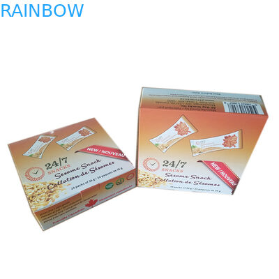 স্ন্যাক আইএসও সিএমওয়াইকে ডিসপ্লে পেপার প্যাকেজিং বক্স 350 জি আইভরি বোর্ড vmpet