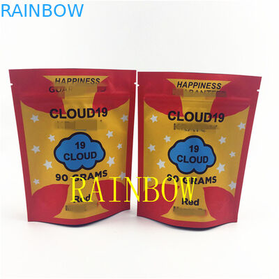 FDA 120mic প্লাস্টিক Mylar Edibles কুকি ব্যাগ VMPET বীজ ফয়েল জিপার থলি