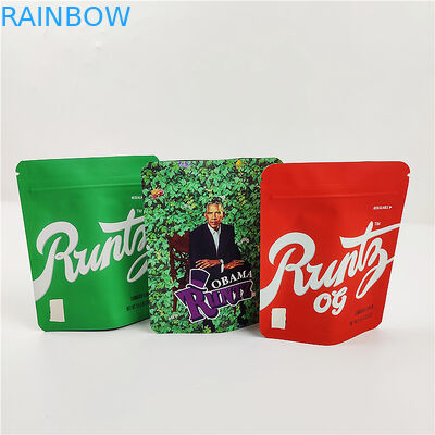 Mopp 180mic 3.5g Cookies Mylar Bags SGS PET Smell Proof Zipper Bags