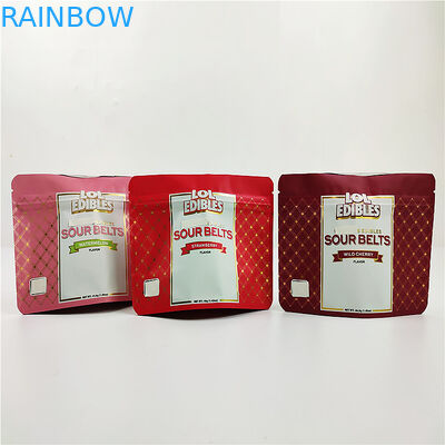 180mic 3.5g CMYK Mylar Cookie Packaging Pouch Gravure Printing