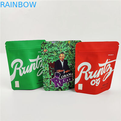 SGS 100mic CMYK Biodegradable Smell Proof Bags Resealable VMPET MOPP