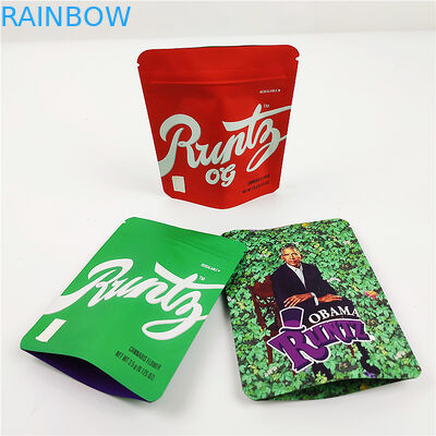 SGS 100mic CMYK Biodegradable Smell Proof Bags Resealable VMPET MOPP