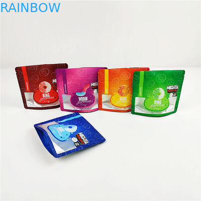 14g CBD SGS গন্ধ প্রুফ ফয়েল ব্যাগ 80mic আঠালো Mylar প্যাকেজিং ব্যাগ