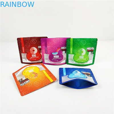 28g 80mic 1/4oz CMYK Mylar Packaging Bag FSC Matte CBD Mylar Bag