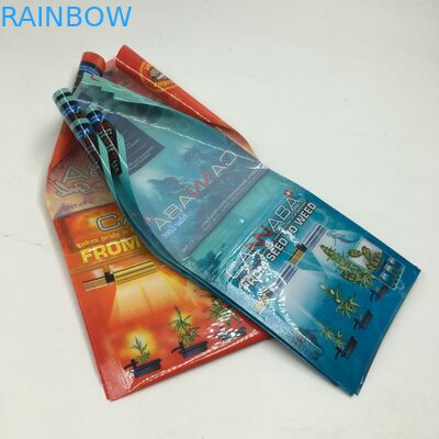 CBD Pockets Wrapper Flat ZIplock Cigar Tobacco Leaf Packaging Bags Plastic Mylar Packaging Bags