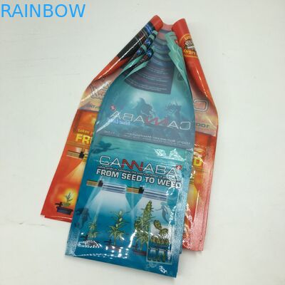 CBD Pockets Wrapper Flat ZIplock Cigar Tobacco Leaf Packaging Bags Plastic Mylar Packaging Bags