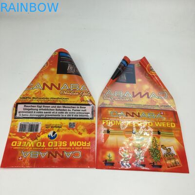 CBD Pockets Wrapper Flat ZIplock Cigar Tobacco Leaf Packaging Bags Plastic Mylar Packaging Bags