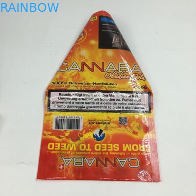 CBD Pockets Wrapper Flat ZIplock Cigar Tobacco Leaf Packaging Bags Plastic Mylar Packaging Bags