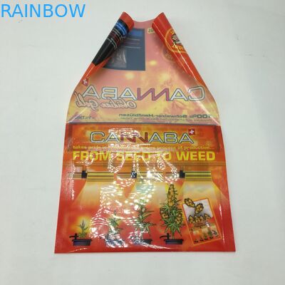 CBD Pockets Wrapper Flat ZIplock Cigar Tobacco Leaf Packaging Bags Plastic Mylar Packaging Bags