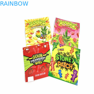 CMYK SGS Gravure Smell Proof Ziplock Pouch দাঁড়ানো শিশু প্রতিরোধক 110mic