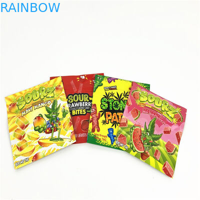 1lb 3.5g প্লাস্টিক MOPP VMPET UV স্পট থলি 120mic Childproof Mylar Ziplock Bag