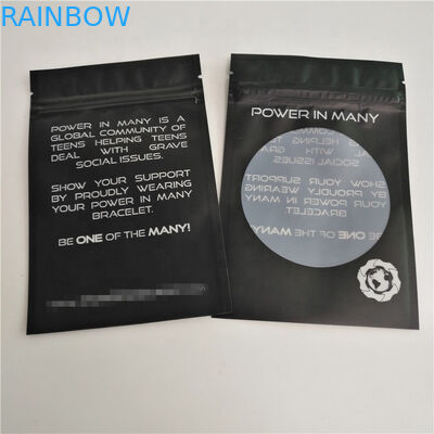 CMYK Gravnre প্লাস্টিক জিপার প্যাকেজিং ব্যাগ SGS VMPET 10C প্লাস্টিকের গহনা পাউচ