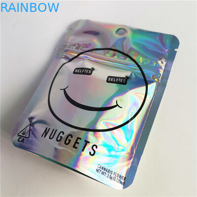 3.5g Cbd ভেষজ ধূপ প্যাকেজিং ম্যাট চকচকে 12C VMPET Cbd জিপার ব্যাগ