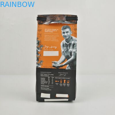 200mic CMYK ফ্ল্যাট বটম প্যাকিং ব্যাগ SGS 12C PE সাইড গুসেট জিপার ব্যাগ