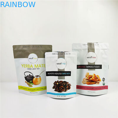 ফুড গ্রেড 120mic অ্যালুমিনিয়াম ফয়েল প্লাস্টিকের থলি SGS CMYK Gravure প্রিন্টিং