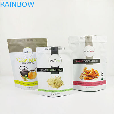 100mic CMYK প্লাস্টিক প্যাকেজিং পাউচ সিরিয়াল ISO Gravure Mylar স্ট্যান্ড আপ থলি