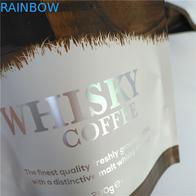 চা ব্যাগের জন্য কফি বিন চা প্যাকেজিং প্লাস্টিক ভালভ এবং জিপার কফি প্যাকেজিং ব্যাগ স্ট্যান্ড আপ পাউচ