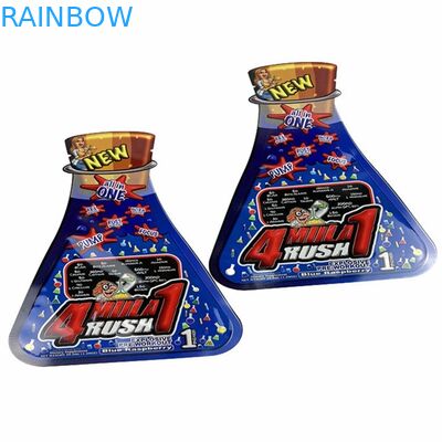 আগাছা ফুলের জন্য ডিজিটাল প্রিন্ট কাস্টম আকৃতির নারকেল তেলের স্যাচেট মাইলার ফুড ফ্ল্যাট ব্যাগ স্ন্যাক ক্যান্ডি পাউচ