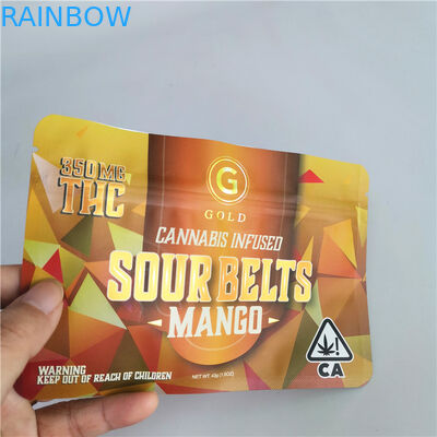 4X6 ইঞ্চি মাইলার জিপলক ব্যাগ ফয়েল লাইনযুক্ত THC CBD সুইস আগাছা