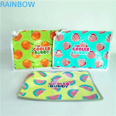 রস তরল খাদ্য পাউচ প্যাকেজিং প্যাকেটের জন্য প্লাস্টিকের তরল প্রমাণ স্পাউট পাউচ মাইলার ব্যাগ পাইকারি