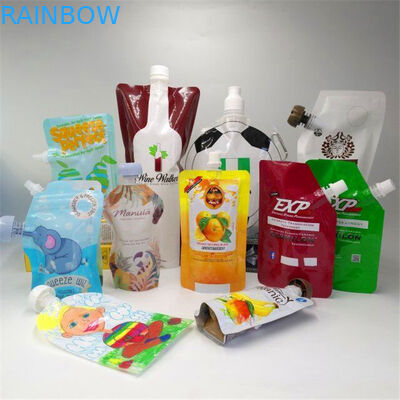 প্লাস্টিক লিকুইড প্রুফ স্পাউট পাউচ মাইলার ব্যাগ জুসের জন্য পাইকারি বেবি ফুড দুধ চা ফুড পাউচ প্যাকেজিং প্যাকেট