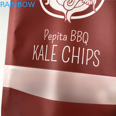 অ্যালুমিনিয়াম ফুড প্যাকেজিং ব্যাগ ম্যাট ইফেক্ট প্লাস্টিক লেমিনেটেড স্ট্যান্ড আপ চা মিক্সড ভেজিস পাউচ পাউচের জন্য চিপস