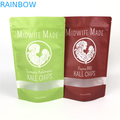 জিপলক প্যাক প্লাস্টিক জৈব কাস্টম প্যাকেট পাউচ ম্যাচা হার্বাল ড্রাই ফ্রুট মিক্সড ভেজিস চিপস প্যাকেজিং প্লাস্টিক ব্যাগ