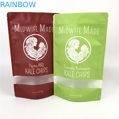 জিপলক প্যাক প্লাস্টিক জৈব কাস্টম প্যাকেট পাউচ ম্যাচা হার্বাল ড্রাই ফ্রুট মিক্সড ভেজিস চিপস প্যাকেজিং প্লাস্টিক ব্যাগ