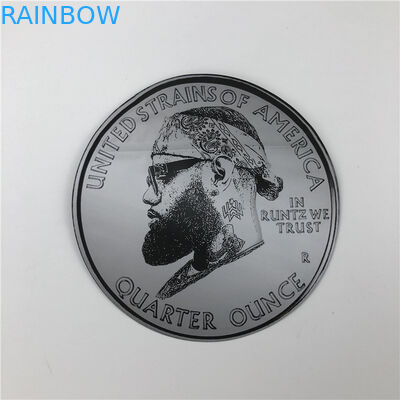 সফট টাচ প্লাস্টিক 3.5g প্যাক মাইলার ব্যাগ ডাই কাট অনিয়মিত পাউচ জিপলক রাউন্ড আকৃতি 7g কুকি পাউচ