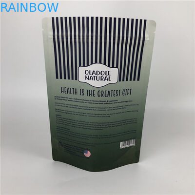 কাস্টম প্রিন্টিং চিপস জিপ লক স্ট্যান্ড আপ পাউচ সাদা ক্রাফট পেপার ব্যাগ