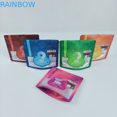 10C Gravure স্ট্যান্ড আপ জিপার ব্যাগ ডাই কাট 3.5g 7g আগাছা হেম্প MOPP 120mic