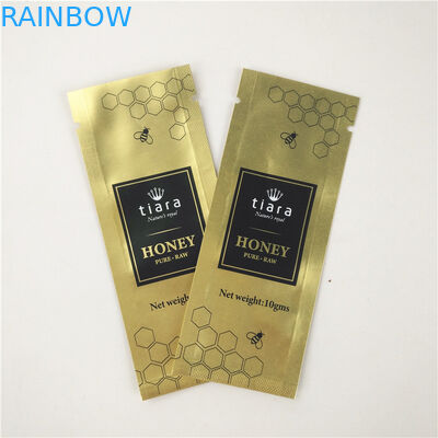 মধুর সিরাপ থ্রি সাইড সিল ব্যাগ CMYK 10C Gravnre প্রিন্টিং টেকসই রিসিলেবল