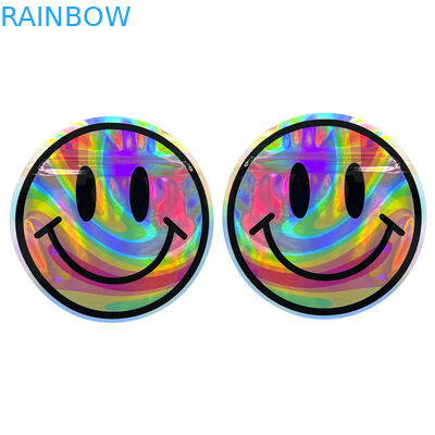 বৃত্তাকার বৃত্ত 3.5g অ্যালুমিনিয়াম ফয়েল মাইলার ব্যাগ অনিয়মিত আকারের গন্ধ প্রমাণ