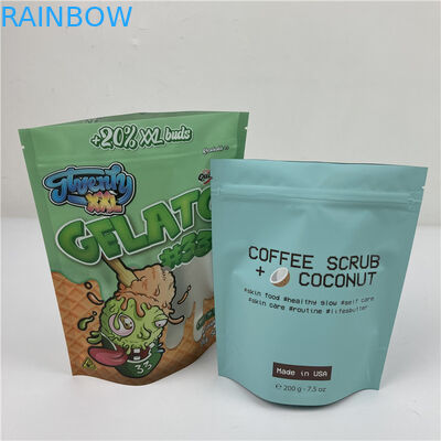 CMYK কালার ম্যাট স্মেল প্রুফ প্লাস্টিক ব্যাগ 3.5g ক্যান্ডি এডিবলস প্যাকেজিং ব্যাগ