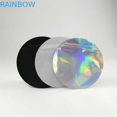 কাস্টমাইজড প্রিন্টিং ভোজ্য গোল আকৃতির প্লাস্টিক পাউচ প্যাকেজিং 3.5g 7g