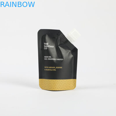 কাস্টম ফয়েল প্লাস্টিকের কসমেটিক স্ট্যান্ড আপ স্পাউট পকেট ফেসিয়াল ক্রিম প্যাকেজিং রিফিল ব্যাগ