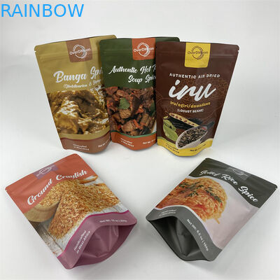 লোগো সহ স্ট্যান্ড আপ ডয়প্যাক তামাক প্যাকেজিং পাউচ হট সিল জিপার প্যাকেট