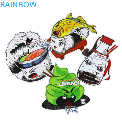 গোলাকার বৃত্ত অনিয়মিত রিসিলেবল ডাই কাট মাইলার ব্যাগ কাস্টম আকৃতি 3.5 7 গ্রাম