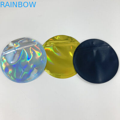 রিসিলেবল হলোগ্রাফিক মাইলার অ্যালুমিনিয়াম ফয়েল ব্যাগ ডাই কাট কাস্টম আকৃতির 3.5G