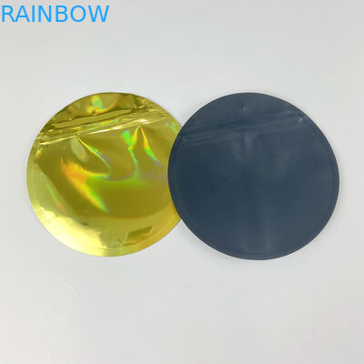 রিসিলেবল হলোগ্রাফিক মাইলার অ্যালুমিনিয়াম ফয়েল ব্যাগ ডাই কাট কাস্টম আকৃতির 3.5G