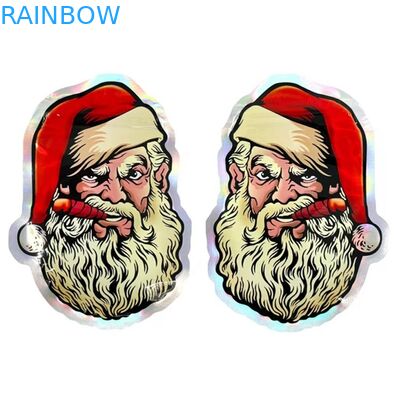 সার্কেল অনিয়মিত রিসিলেবল ডাই কাট ক্যান্ডি পাউচ কাস্টম শেপ মাইলার ব্যাগ 3.5G 7G