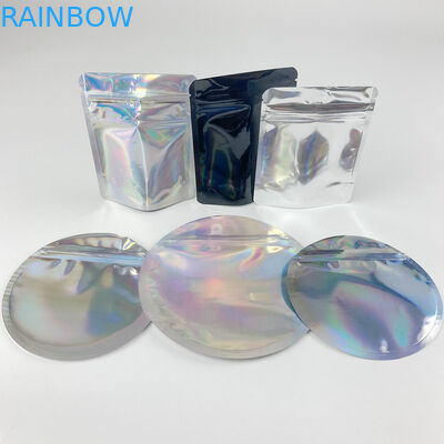 চাইল্ডপ্রুফ জিপার সহ 4 X 6 মাইলার কাস্টম শেপ স্ট্যান্ড আপ পাউচ