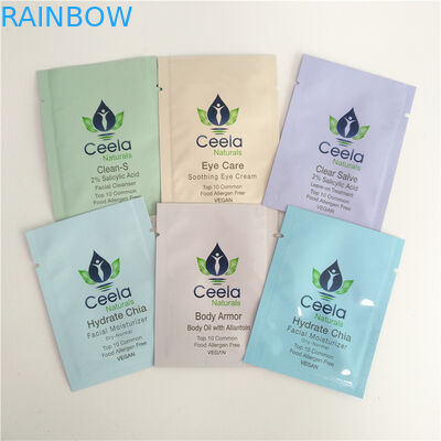 মিনি ক্রাফ্ট পেপার কসমেটিক পাউচ প্যাকেজিং সঙ্গে জিপার খালি ফয়েল কফি চা বড়ি স্যাচে