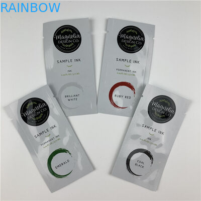 মিনি ক্রাফ্ট পেপার কসমেটিক পাউচ প্যাকেজিং সঙ্গে জিপার খালি ফয়েল কফি চা বড়ি স্যাচে