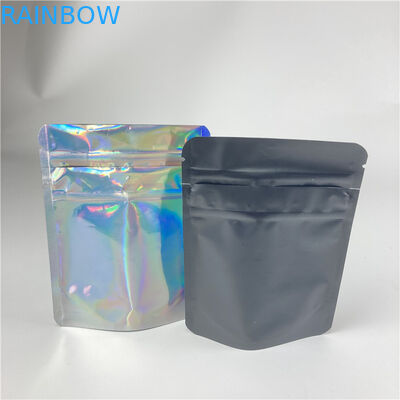 হলোগ্রাম প্লাস্টিক পাউচ প্যাকেজিং স্ট্যান্ড আপ জিপার ব্যাগ চাইল্ডপ্রুফ