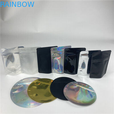 প্লাস্টিক রাউন্ড স্ট্যান্ড আপ জিপার পাউচ রান্টজ এডিবল ডাই কাট আকৃতির মাইলার ব্যাগ 3.5 গ্রাম