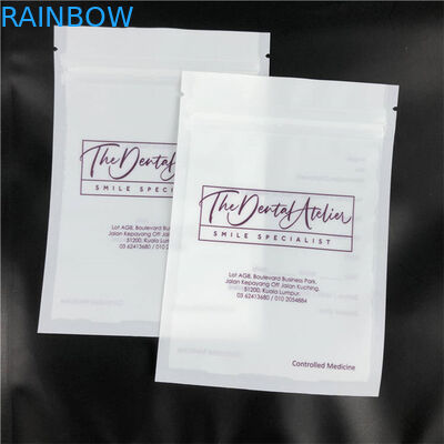 কাস্টম প্রিন্টেড ফ্ল্যাট অ্যালাইনারস মাইলার ম্যাট প্যাকেজিং ব্যাগ একপাশে ক্লিয়ার